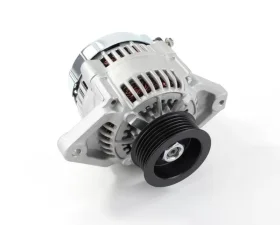 Top Street Performance Alternator; Mini Denso Style Race Serpentine 90 Amps; Satin