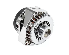 Top Street Performance Alternator; GM AD244 Serpentine Belt 180 Amps; Chrome; LS Truck Engines