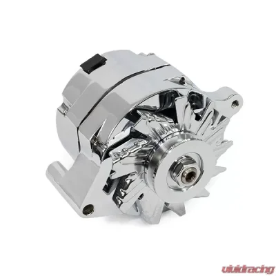 Top Street Performance Alternator; Ford 1G V-Belt 110 Amps; Chrome - ES1031C