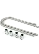Top Street Performance Heater Hose Kit; 44" Chrome                                     - HC6310C - Image 2