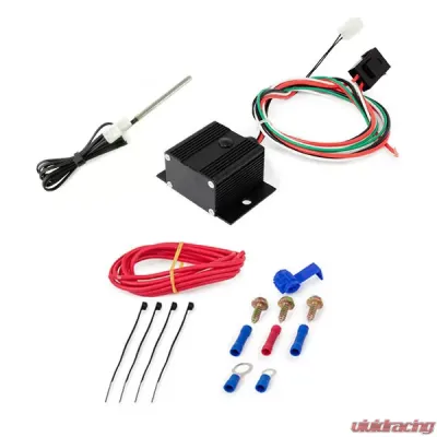 Top Street Performance Electric Fan Controller; Adjustable 150?F; 240?F with Probe; Black - HC7111BK