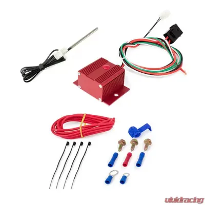 Top Street Performance Electric Fan Controller; Adjustable 150?F; 240?F with Probe; Red - HC7111R