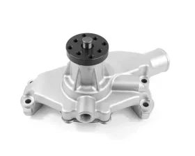 Top Street Performance Mechanical Water Pump; Aluminum; Satin; Chevrolet Small Block Short Neck