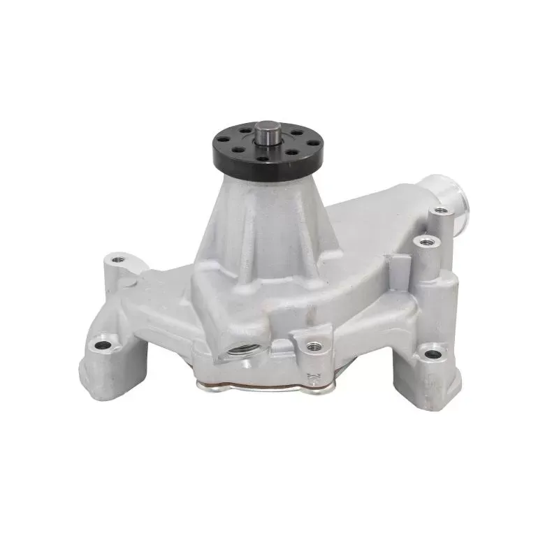 Top Street Performance Mechanical Water Pump; Aluminum; Satin; Chevrolet Small Block Long Neck - HC8012