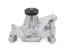 Top Street Performance Mechanical Water Pump; Aluminum; Polished; Chevrolet Small Block Long Neck