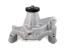 Top Street Performance Mechanical Water Pump; Aluminum; Satin; Chevrolet SB Long Neck; Reverse