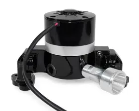 Top Street Performance Electric Water Pump; Aluminum; Black; Ford 351C