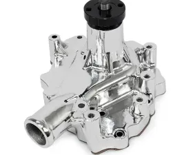 Top Street Performance Mechanical Water Pump; Aluminum; Chrome; SBF (289; 302; 351W) D/S Inlet