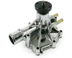 Top Street Performance Mechanical Water Pump; Aluminum; Chrome; Ford Small Block; Reverse