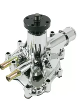 Top Street Performance Mechanical Water Pump; Aluminum; Chrome; Ford Small Block; Reverse                                     - HC8054C - Image 2