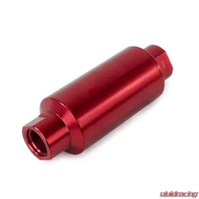 Top Street Performance Fuel Filter with 10 Micron Paper Element; Red - JM1021R