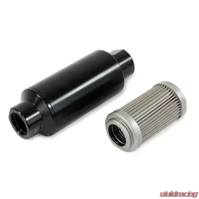 Top Street Performance Fuel Filter with 40 Micron Stainless Steel Element; Black - JM1022BK