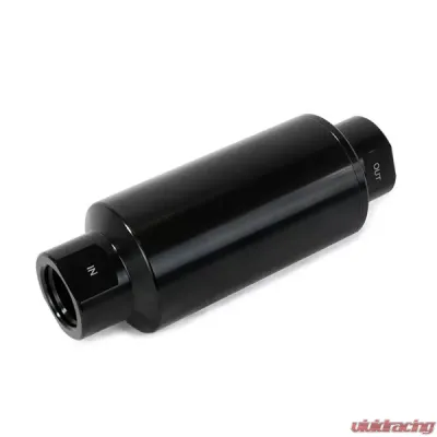 Top Street Performance Fuel Filter with 40 Micron Stainless Steel Element; Black - JM1022BK