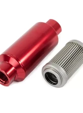 Top Street Performance Fuel Filter with 40 Micron Stainless Steel Element; Red                                     - JM1022R - Image 2