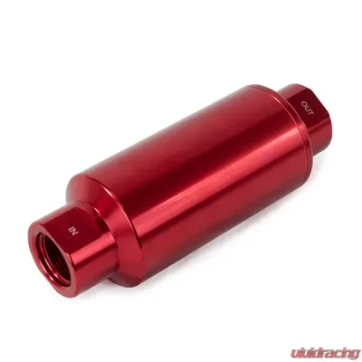 Top Street Performance Fuel Filter with 40 Micron Stainless Steel Element; Red - JM1022R