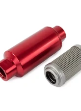 Top Street Performance Fuel Filter with 100 Micron Stainless Steel Element; Red                                     - JM1023R - Image 2