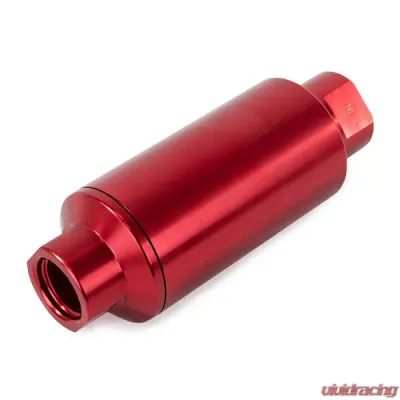 Top Street Performance Fuel Filter with 100 Micron Stainless Steel Element; Red - JM1023R