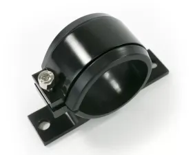 Top Street Performance Fuel Filter Bracket; Aluminum 50mm ID; Black