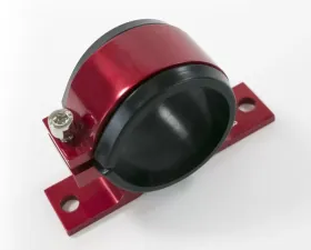 Top Street Performance Fuel Filter Bracket; Aluminum 50mm ID; Black