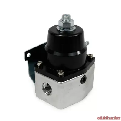 Top Street Performance Fuel Pressure Regulator; 40-75 PSI EFI Bypass; Black - JM1059BK