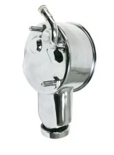 Top Street Performance Power Steering Pump; GM Saginaw "Banjo Style" Chrome                                     - JM2003C - Image 2