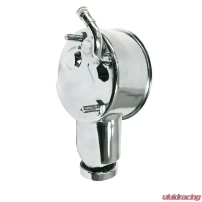 Top Street Performance Power Steering Pump; GM Saginaw "Banjo Style" Chrome - JM2003C