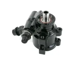 Top Street Performance Power Steering Pump; GM Type 2 (Saginaw TC Series); Black