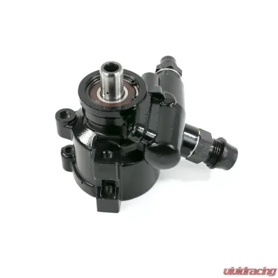 Top Street Performance Power Steering Pump; GM Type 2 (Saginaw TC Series); Black - JM2010BK