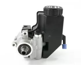Top Street Performance Power Steering Pump; GM Type 2; Saginaw TC Series; w/ Integral Reservoir; Satin