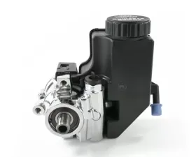 Top Street Performance Power Steering Pump; GM Type 2; Saginaw TC Series; w/ Integral Reservoir Chrome