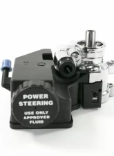 Top Street Performance Power Steering Pump; GM Type 2; Saginaw TC Series; w/ Integral Reservoir Chrome                                     - JM2011C - Image 2