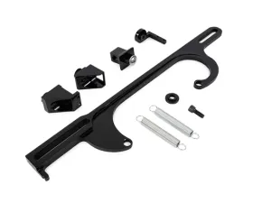 Top Street Performance Throttle Cable Bracket; Holley 4150/4160 Style 4 BBL; Black