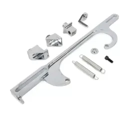 Top Street Performance Throttle Cable Bracket; Holley 4150/4160 Style 4 BBL; Chrome