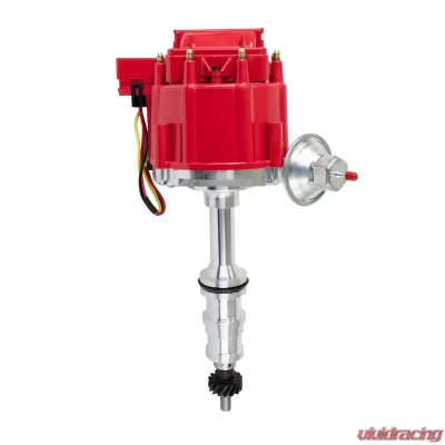 Top Street Performance HEI Distributor; Ford FE V8 (330; 361; 391) HD Trucks with 5/16" Shaft; Red - JM6508-5R