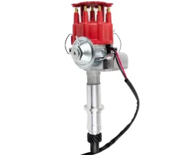 Top Street Performance Ready to Run Distributor; Pontiac V8 (389; 326; 400; 301; 421; 428; 455); Red