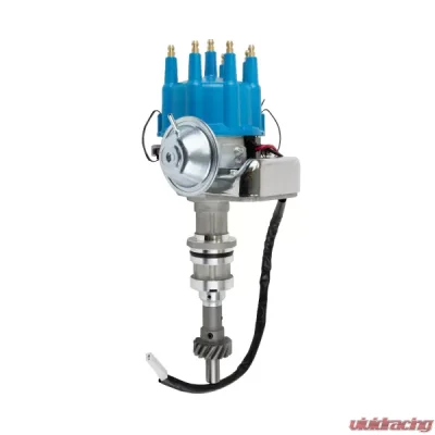 Top Street Performance Ready to Run Distributor; Ford BB (370-460);351C;400;351M V8; Blue - JM6706BL