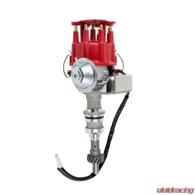 Top Street Performance Ready to Run Distributor; Ford BB (370-460);351C;400;351M V8; Red - JM6706R