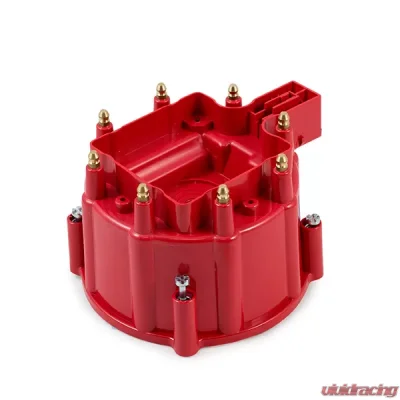 Top Street Performance HEI Distributor Cap; 8 Cylinder Male; Red - JM6904R