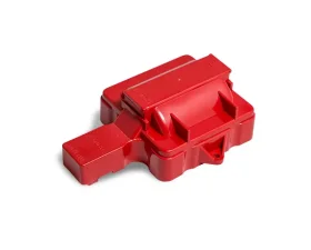 Top Street Performance HEI Distributor Coil Dust Cover; 6 Cylinder; Red