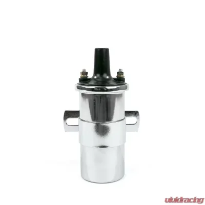 Top Street Performance Ignition Coil; Oil-Filled Canister Style; Female Socket; Chrome - JM6927C