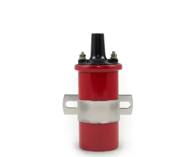 Top Street Performance Ignition Coil; Oil-Filled Canister Style; Female Socket; Red