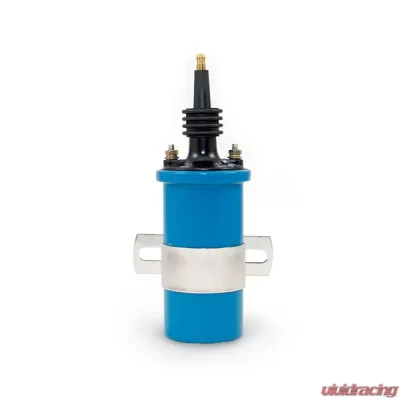 Top Street Performance Ignition Coil; Oil-Filled Canister Style; Male Socket; Blue - JM6928BL