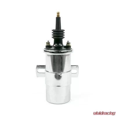 Top Street Performance Ignition Coil; Oil-Filled Canister Style; Male Socket; Chrome - JM6928C