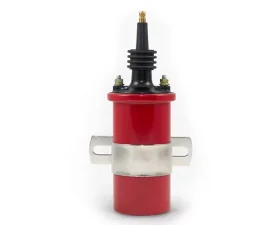 Top Street Performance Ignition Coil; Oil-Filled Canister Style; Male Socket; Red