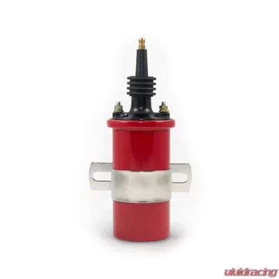 Top Street Performance Ignition Coil; Oil-Filled Canister Style; Male Socket; Red - JM6928R