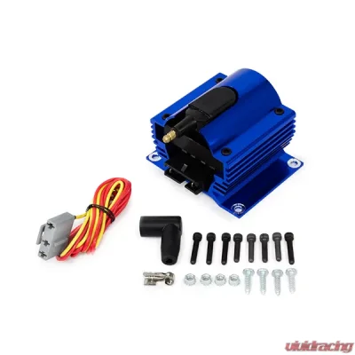 Top Street Performance Ignition Coil; Square E-Core External; Blue - JM6930BL