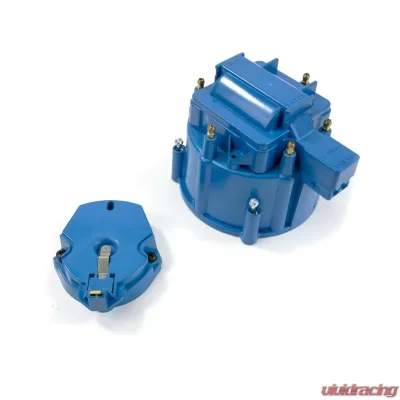 Top Street Performance HEI Distributor Standard Cap and Rotor Kit; 6 Cylinder Male; Blue - JM6953BL