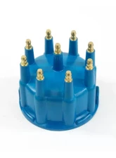 Top Street Performance Pro Billet & Ready to Run Distributor Cap and Rotor Kit; 8 Cyl Male; Blue                                     - JM6971BL - Image 2