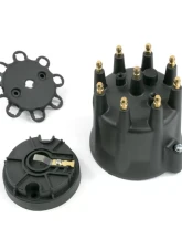 Top Street Performance Pro Series Distributor Cap and Rotor Kit; 8 Cylinder Male; Black                                     - JM6973BK - Image 2