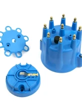 Top Street Performance Pro Series Distributor Cap and Rotor Kit; 8 Cylinder Male; Blue                                     - JM6973BL - Image 2